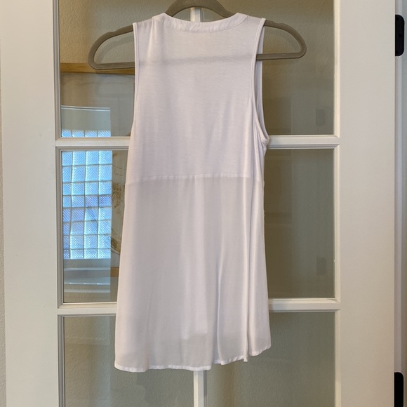 Set of 2 Converse button up high low tanks sleeveless blouse XS - Picture 6 of 8